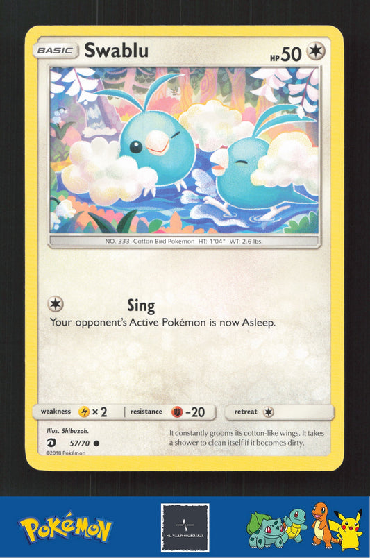 2018 Pokemon SM Dragon Majesty 57/70 Swablu
