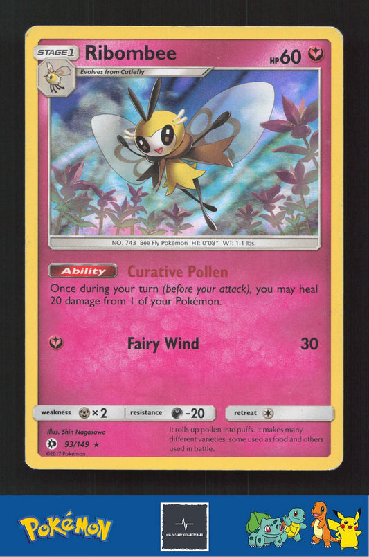 2017 Pokemon SM Sun & Moon Base Set 93/149 Ribombee