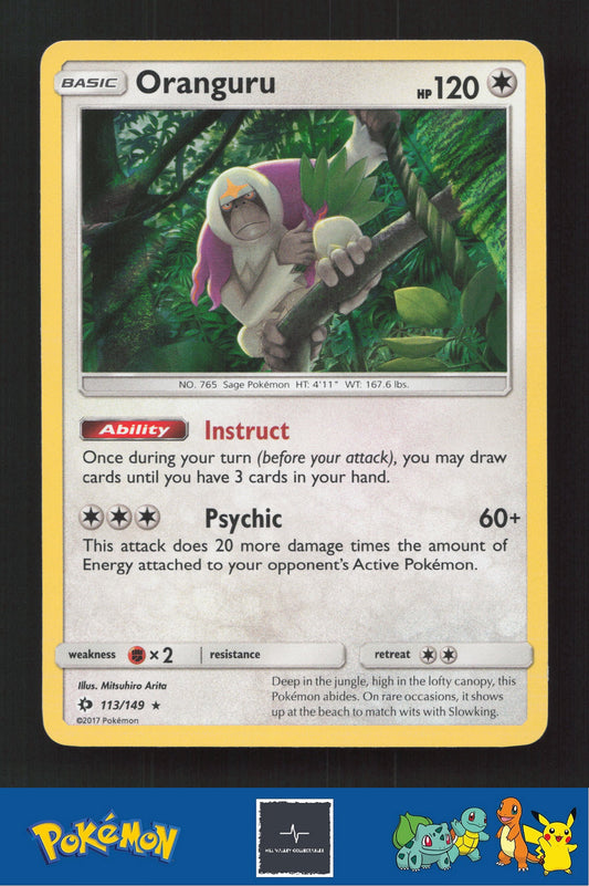 2017 Pokemon SM Sun & Moon Base Set 113/149 Oranguru