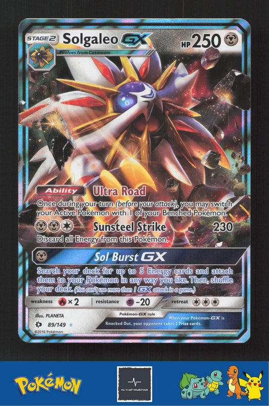 2017 Pokemon SM Sun & Moon Base Set 89/149 Solgaleo GX