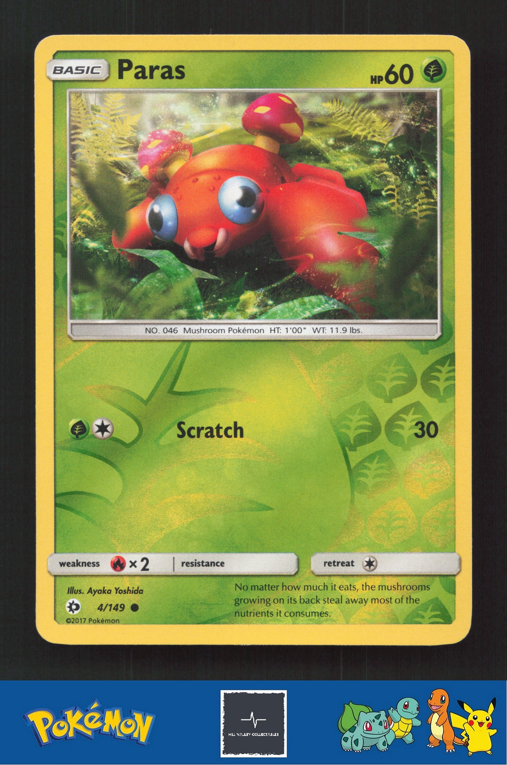 2017 Pokemon SM Sun & Moon Base Set 4/149 Paras