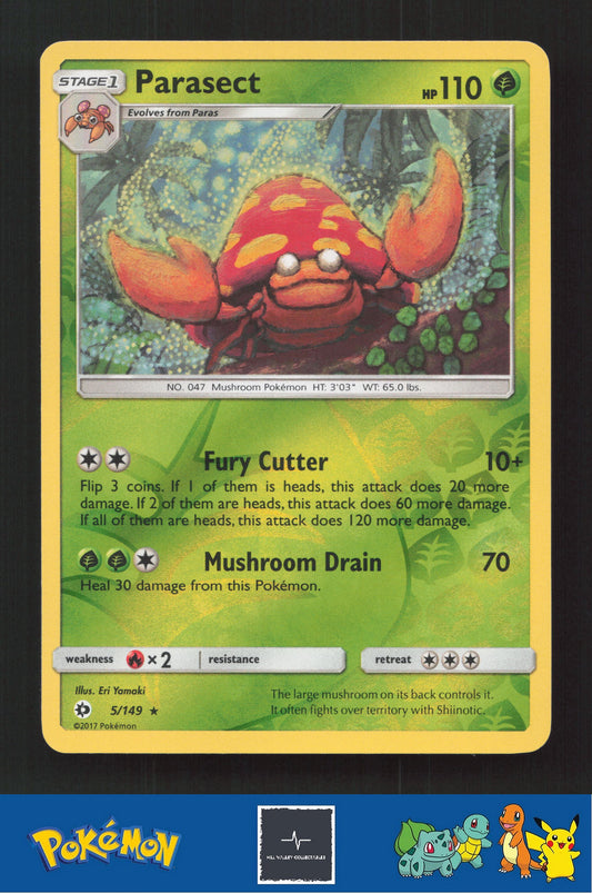 2017 Pokemon SM Sun & Moon Base Set 5/149 Parasect