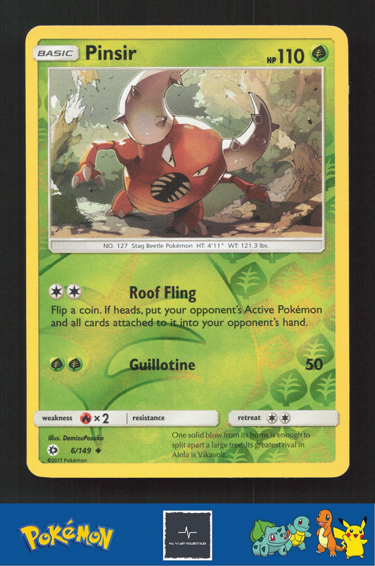 2017 Pokemon SM Sun & Moon Base Set 6/149 Pinsir