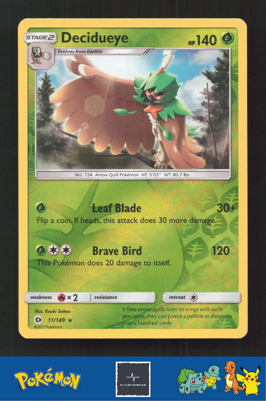 2017 Pokemon SM Sun & Moon Base Set 11/149 Decidueye