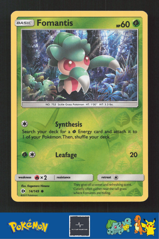 2017 Pokemon SM Sun & Moon Base Set 14/149 Fomantis