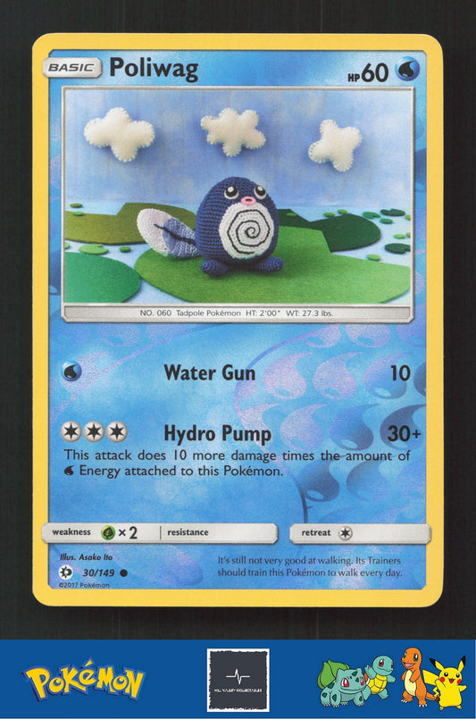 2017 Pokemon SM Sun & Moon Base Set 30/149 Poliwag