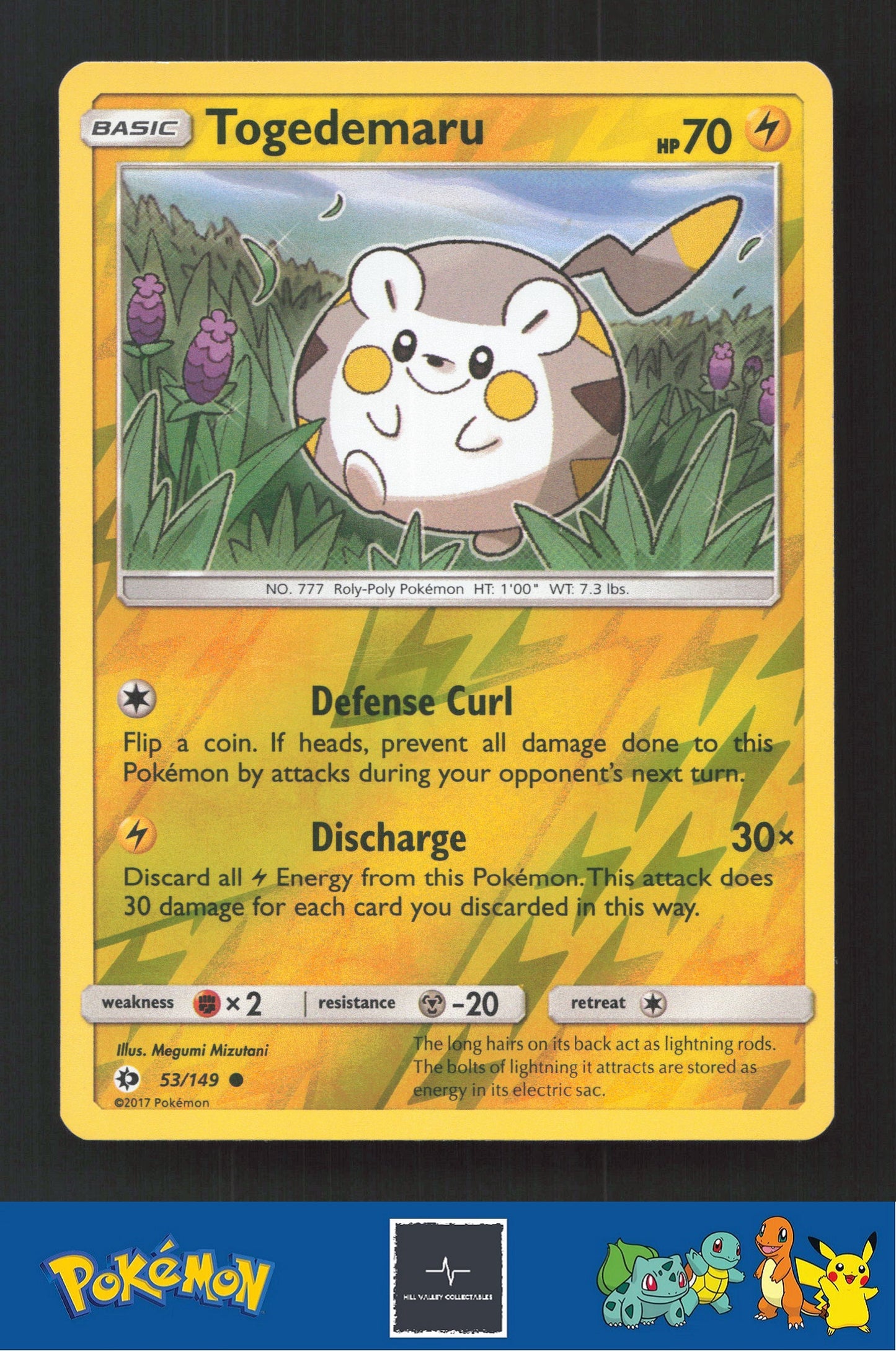 2017 Pokemon SM Sun & Moon Base Set 53/149 Togedemaru