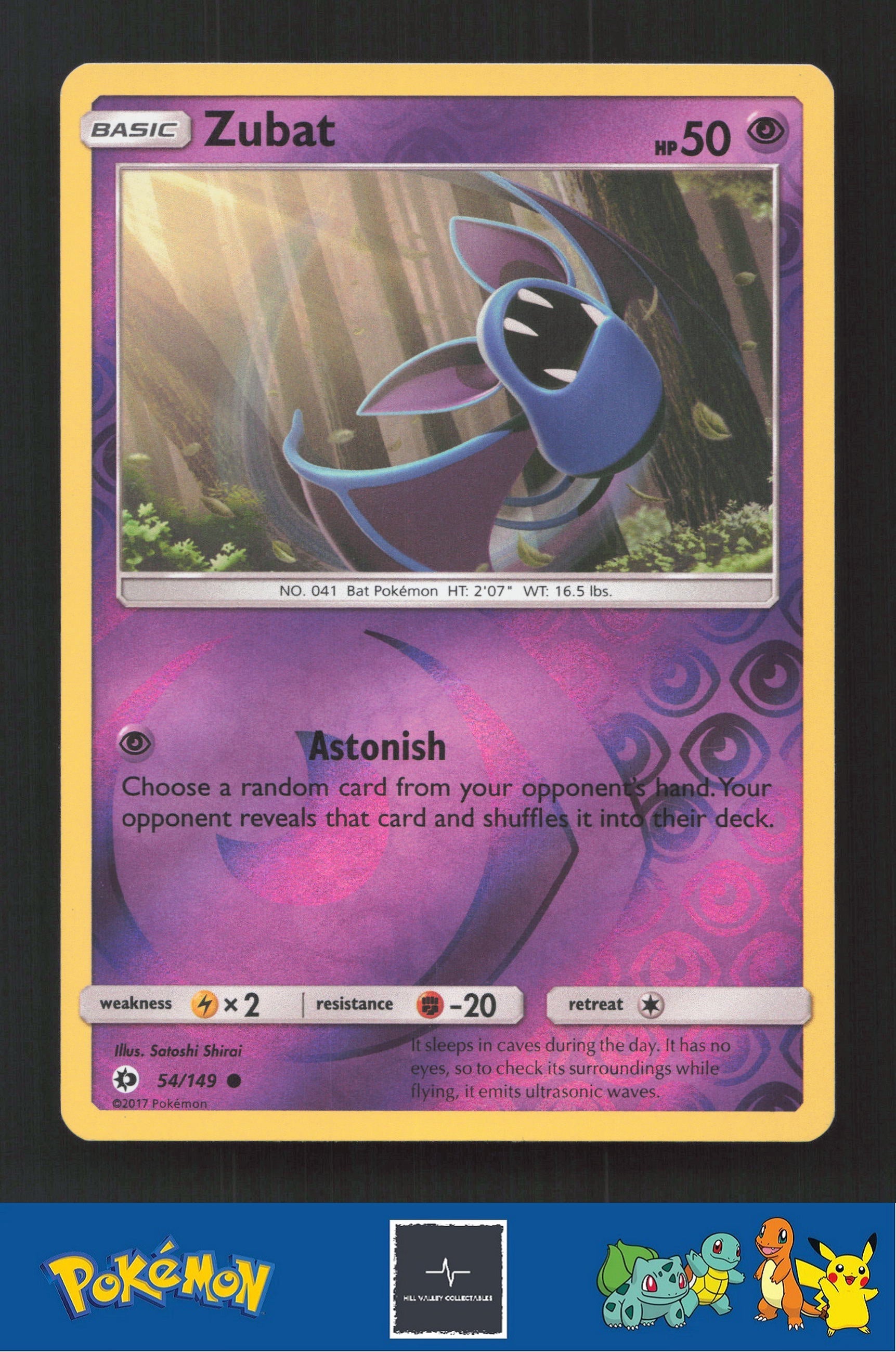 2017 Pokemon SM Sun & Moon Base Set 54/149 Zubat