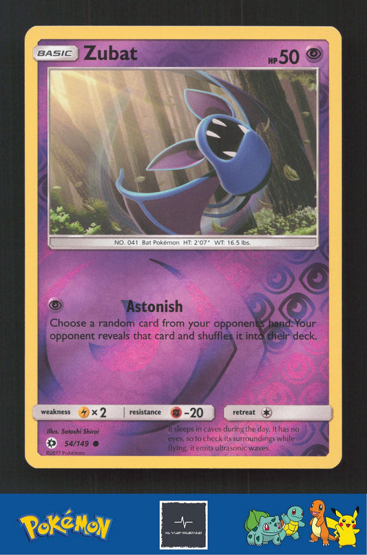 2017 Pokemon SM Sun & Moon Base Set 54/149 Zubat