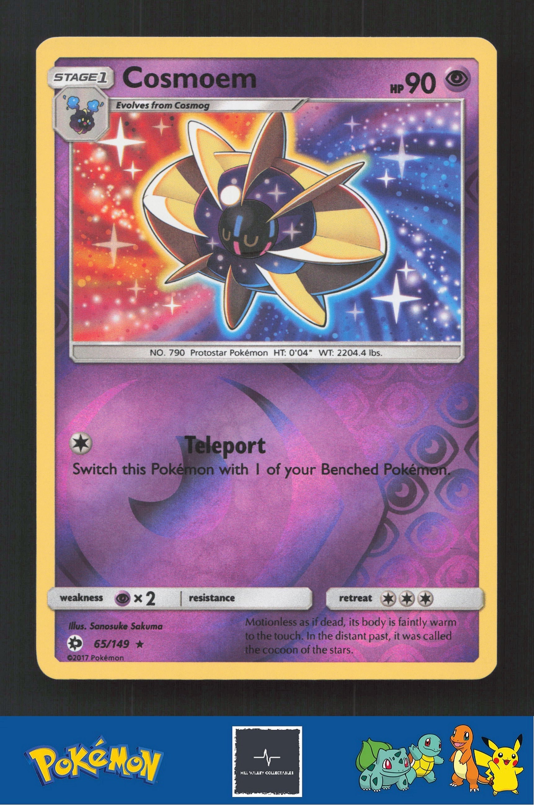 2017 Pokemon SM Sun & Moon Base Set 65/149 Cosmoem