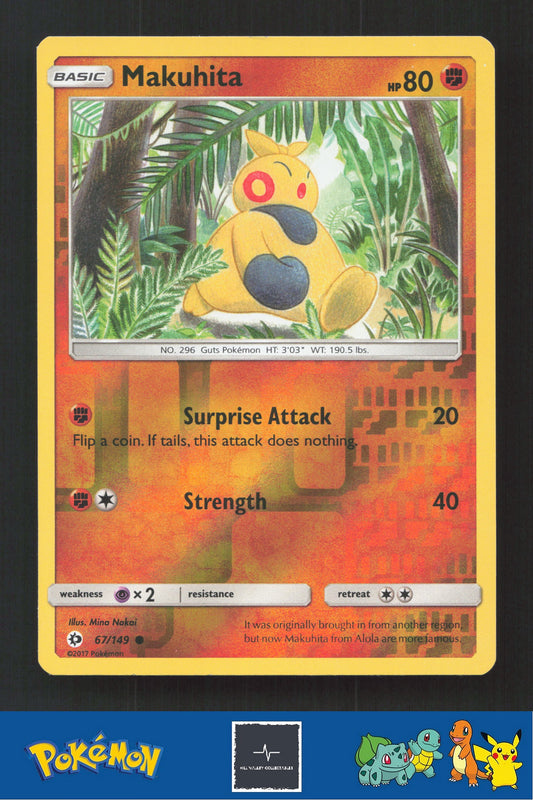 2017 Pokemon SM Sun & Moon Base Set 67/149 Makuhita