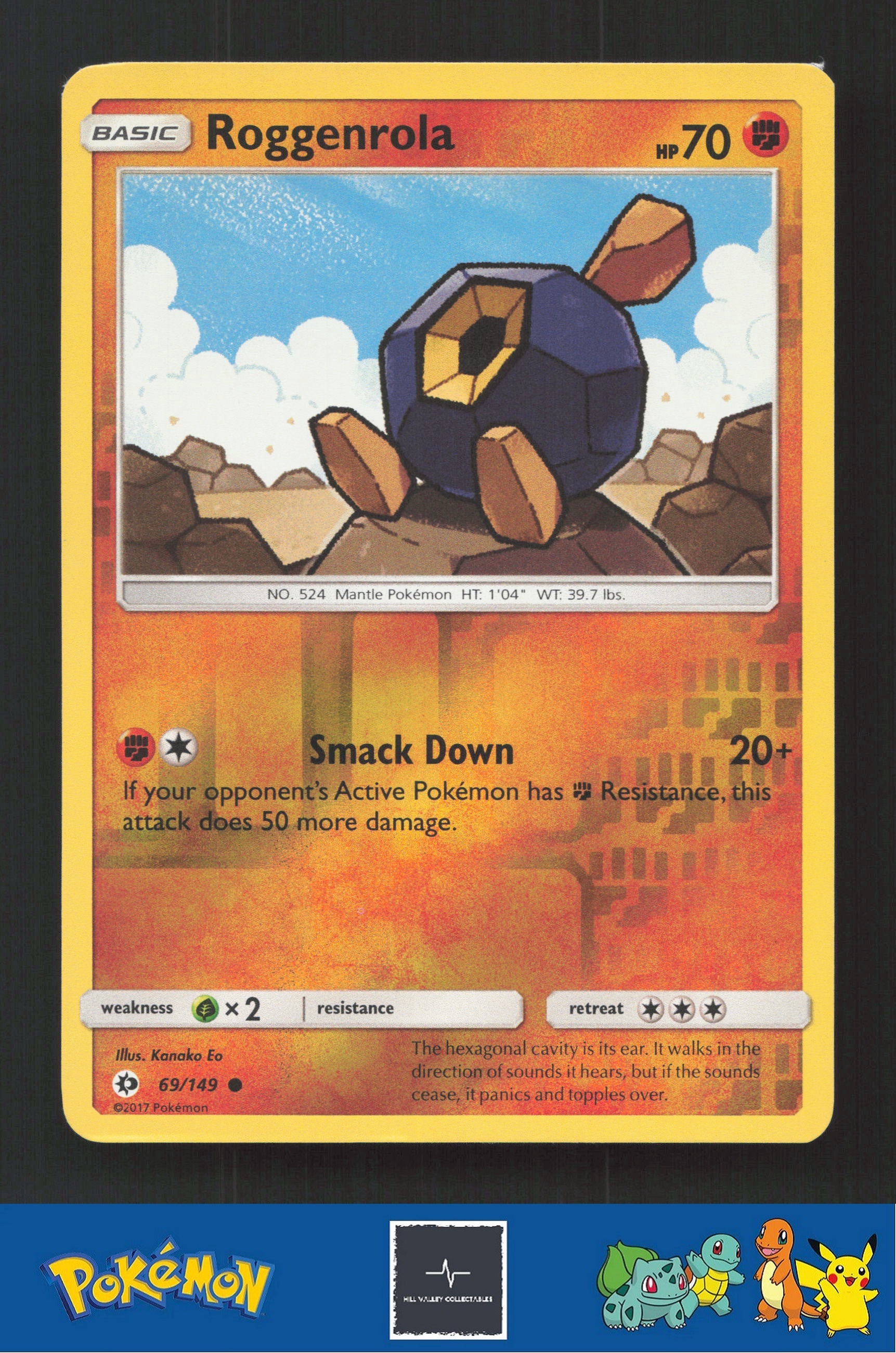 2017 Pokemon SM Sun & Moon Base Set 69/149 Roggenrola