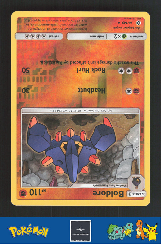 2017 Pokemon SM Sun & Moon Base Set 70/149 Boldore