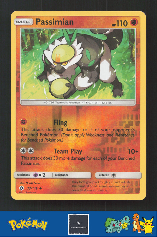 2017 Pokemon SM Sun & Moon Base Set 73/149 Passimian