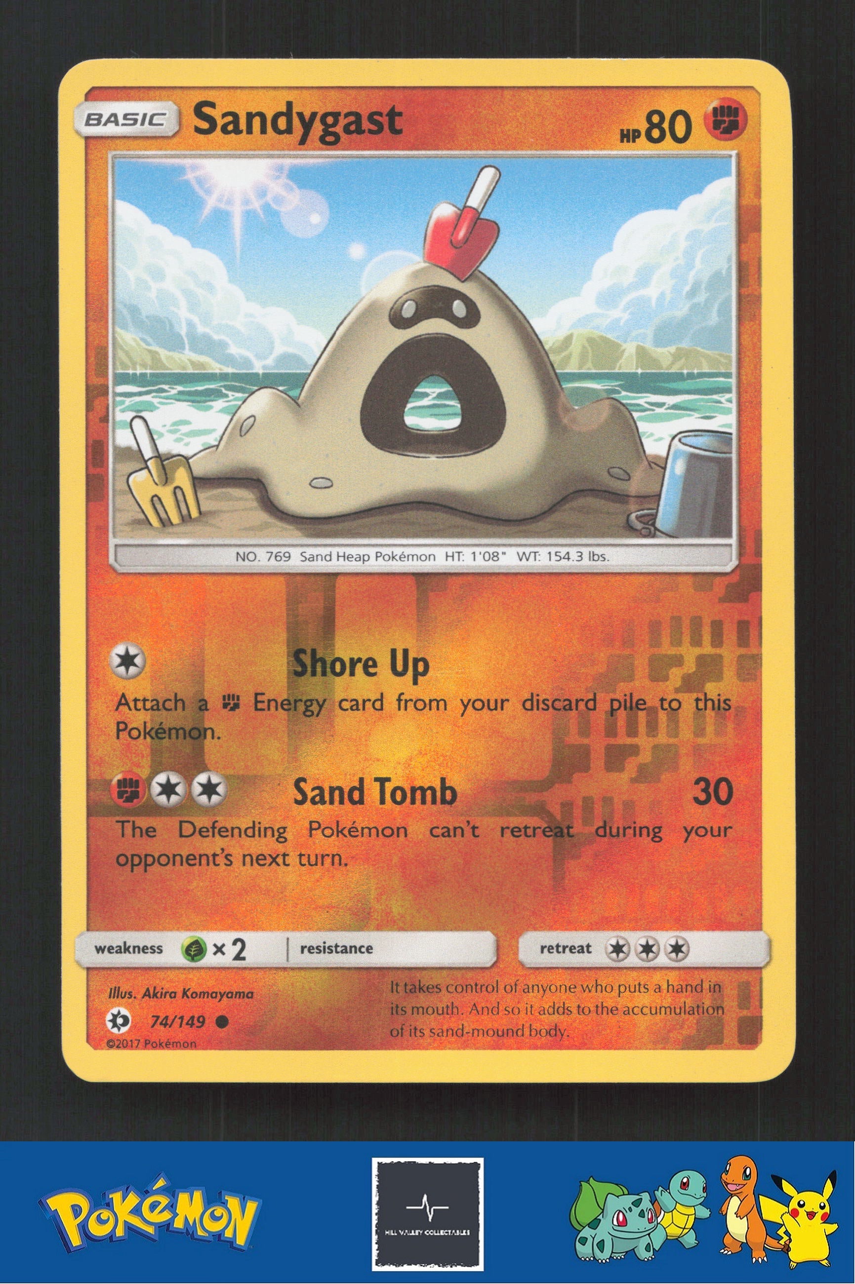 2017 Pokemon SM Sun & Moon Base Set 74/149 Sandygast