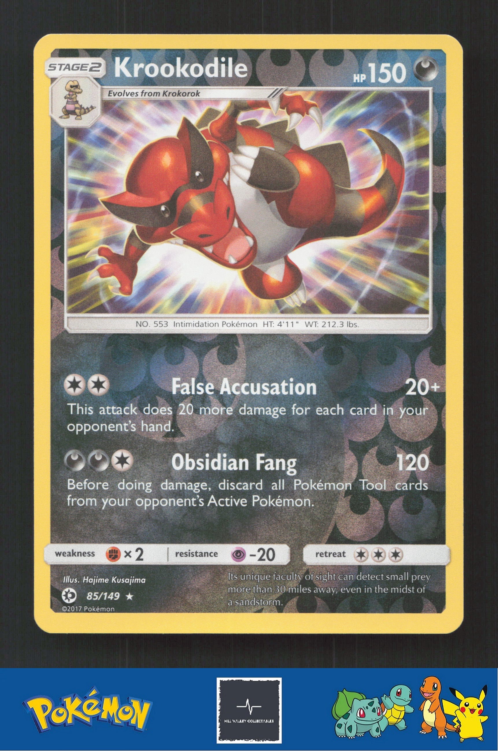 2017 Pokemon SM Sun & Moon Base Set 85/149 Krookodile