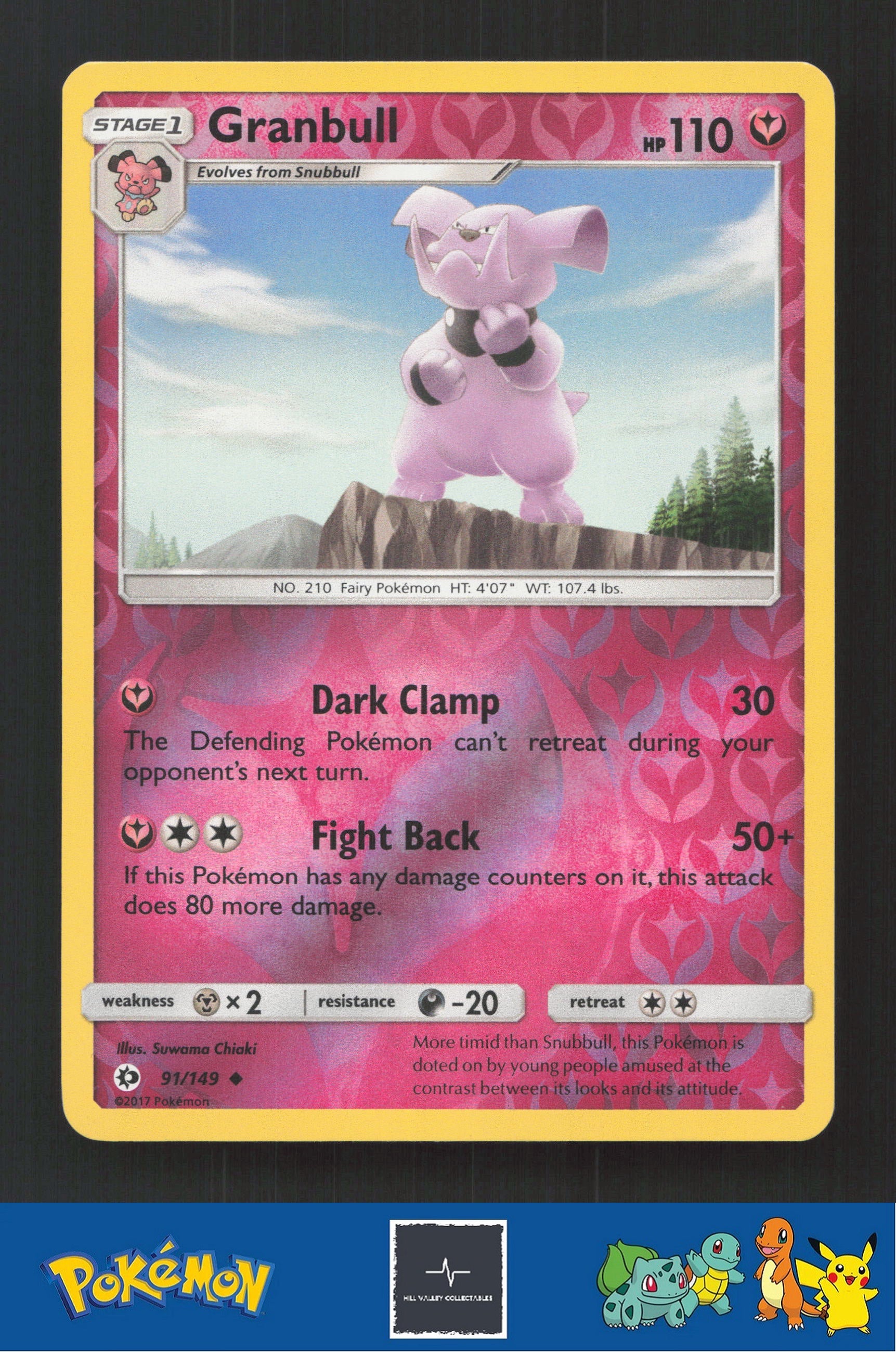 2017 Pokemon SM Sun & Moon Base Set 91/149 Granbull