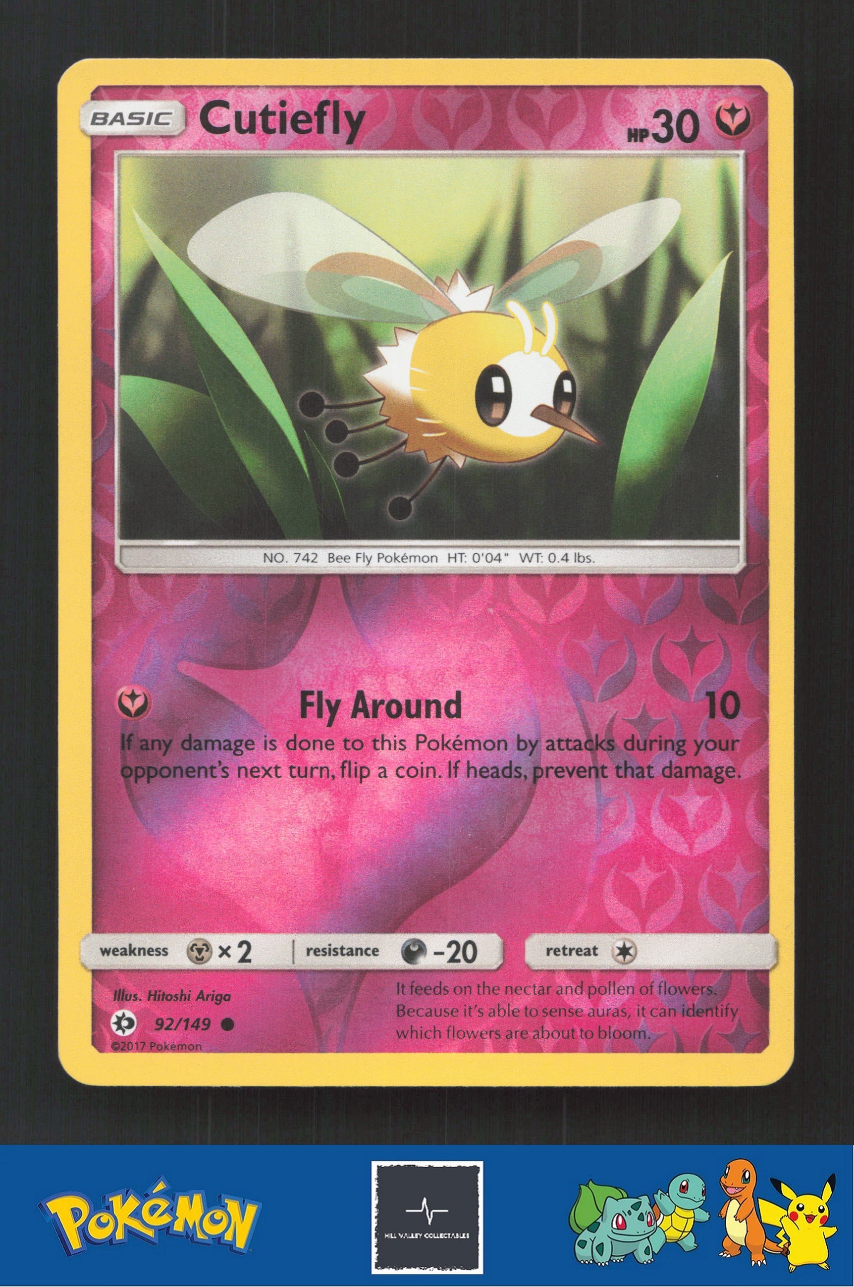 2017 Pokemon SM Sun & Moon Base Set 92/149 Cutiefly