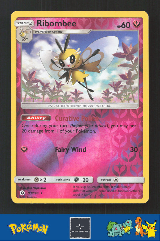 2017 Pokemon SM Sun & Moon Base Set 93/149 Ribombee