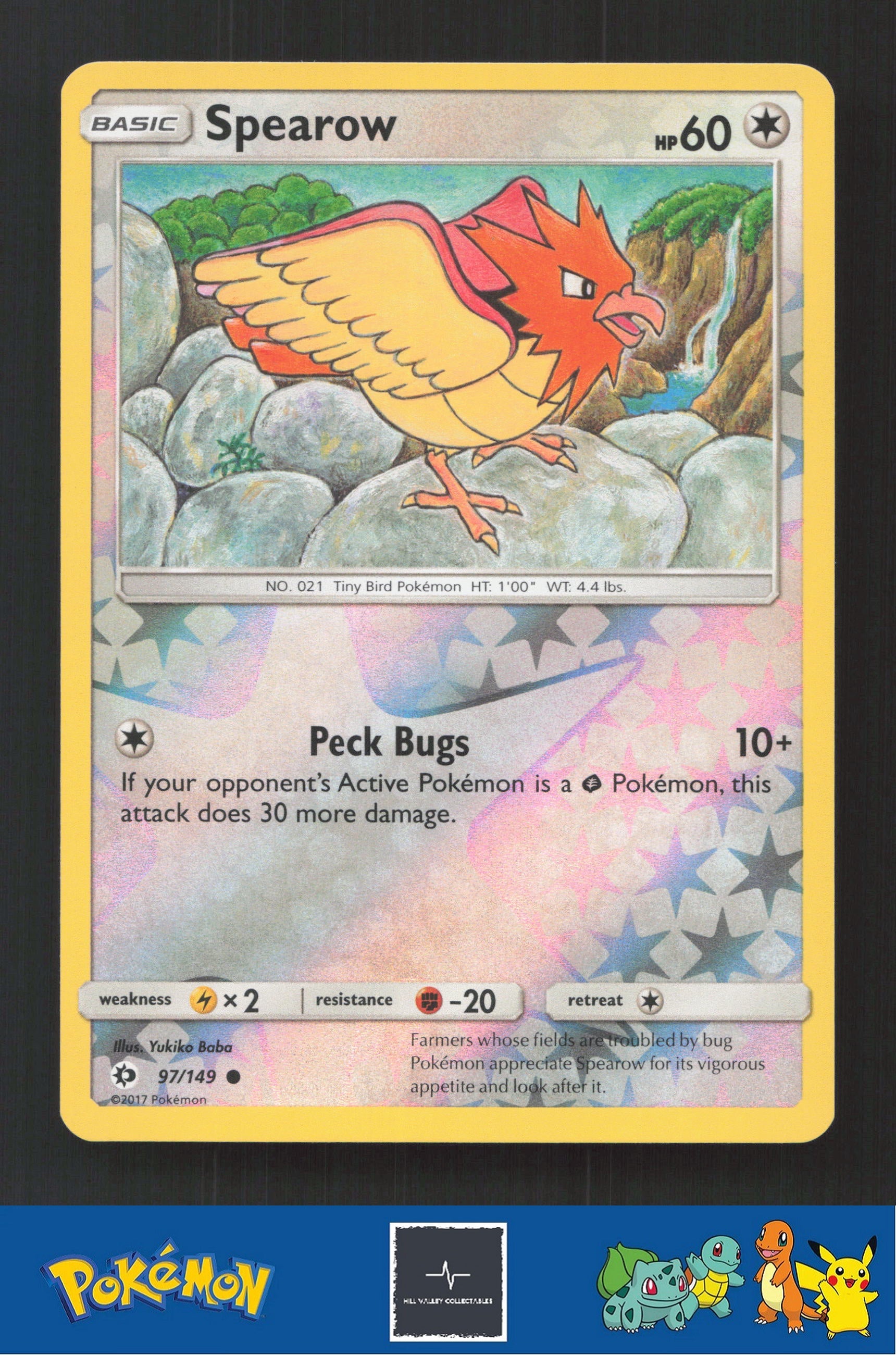 2017 Pokemon SM Sun & Moon Base Set 97/149 Spearow