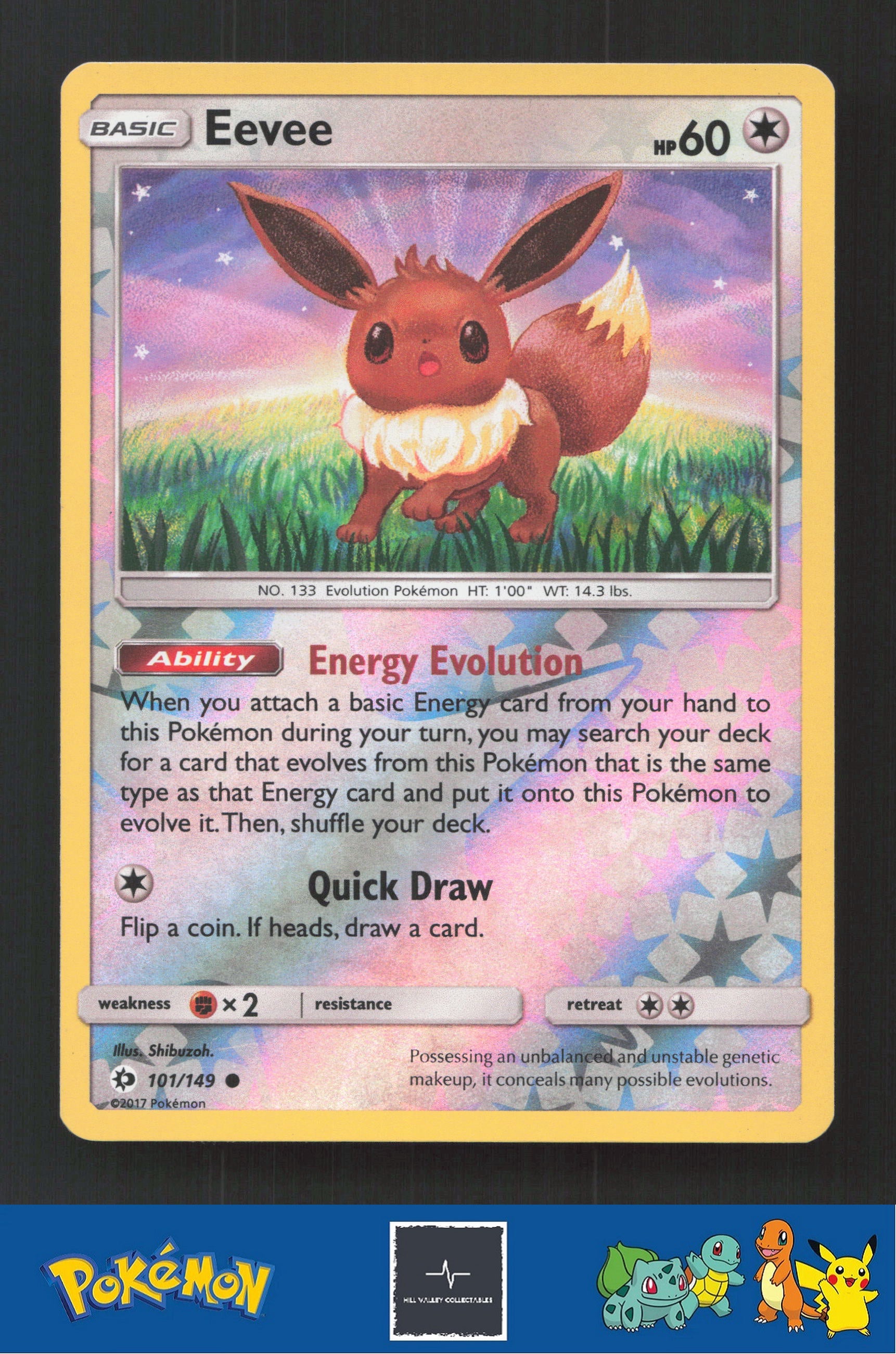2017 Pokemon SM Sun & Moon Base Set 101/149 Eevee