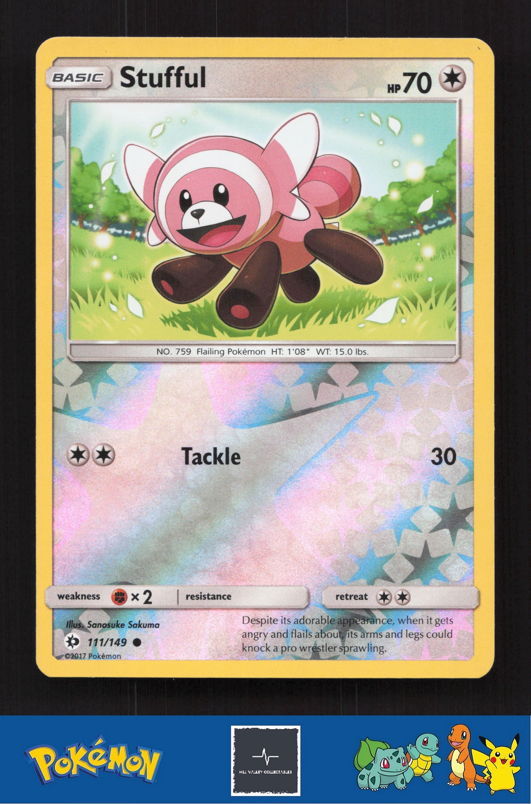 2017 Pokemon SM Sun & Moon Base Set 111/149 Stufful