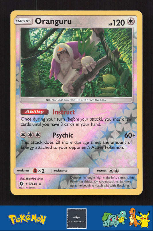 2017 Pokemon SM Sun & Moon Base Set 113/149 Oranguru