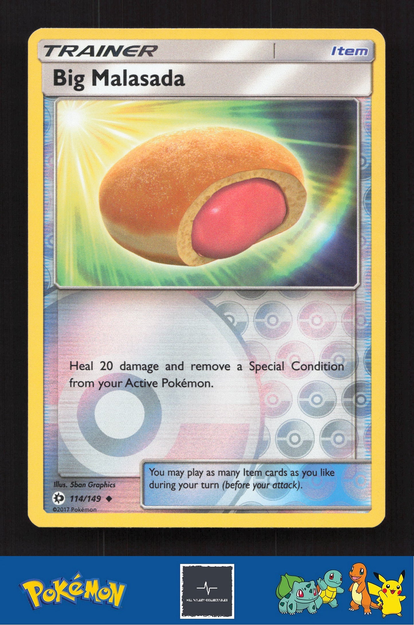 2017 Pokemon SM Sun & Moon Base Set 114/149 Big Malasada