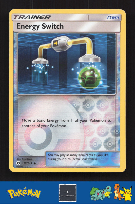 2017 Pokemon SM Sun & Moon Base Set 117/149 Energy Switch