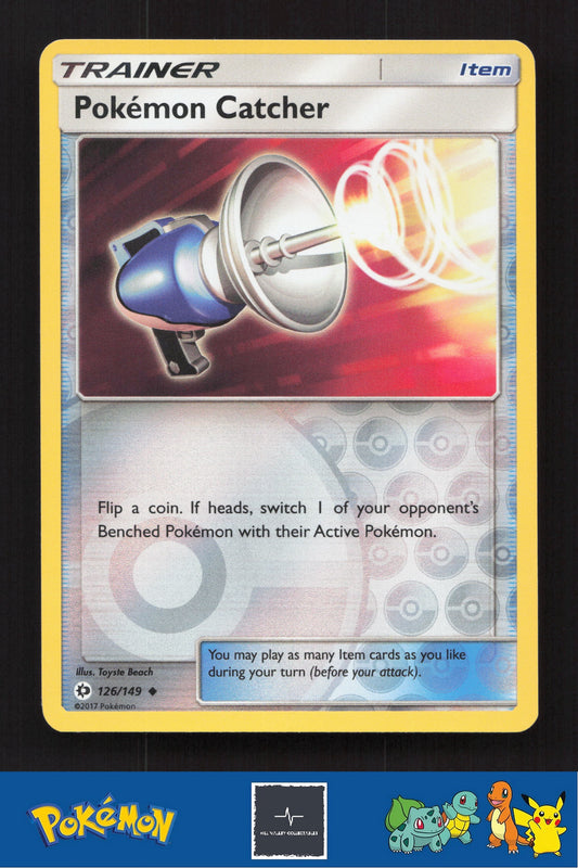 2017 Pokemon SM Sun & Moon Base Set 126/149 Pokemon Catcher