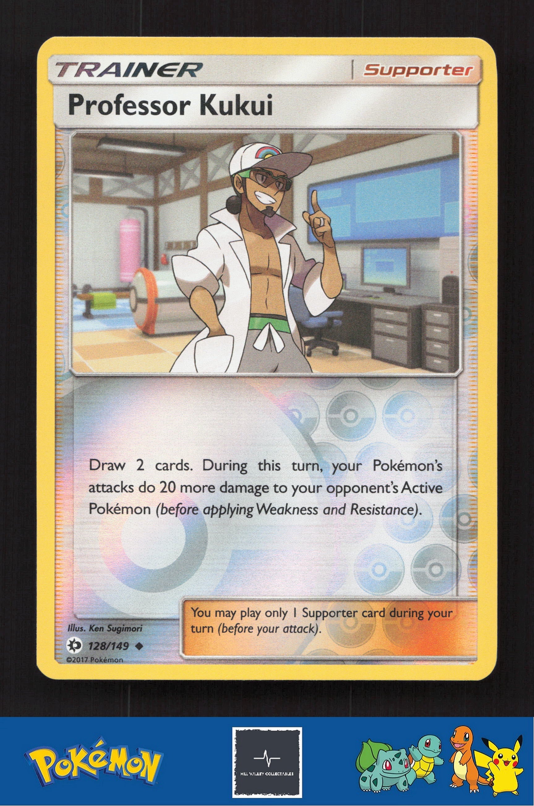 2017 Pokemon SM Sun & Moon Base Set 128/149 Professor Kukui