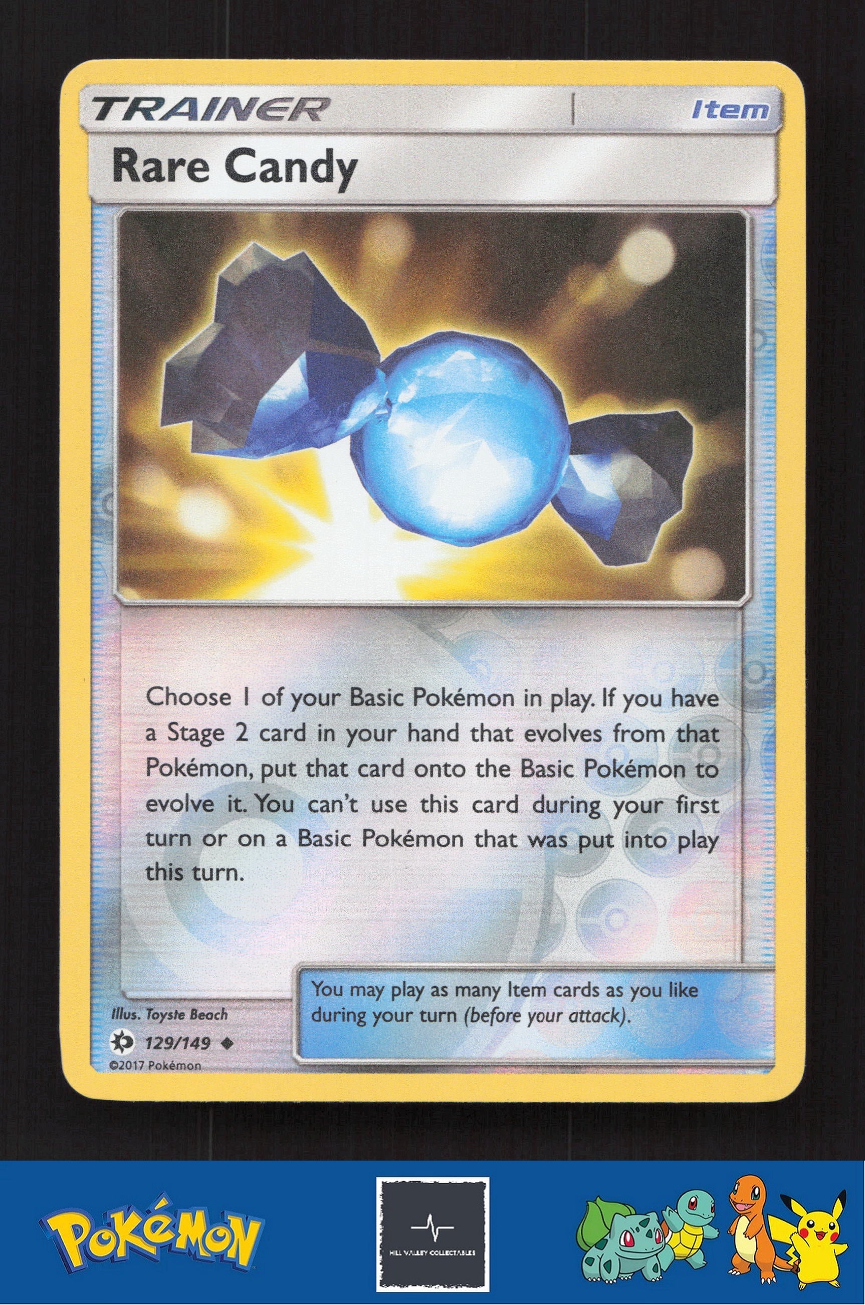 2017 Pokemon SM Sun & Moon Base Set 129/149 Rare Candy