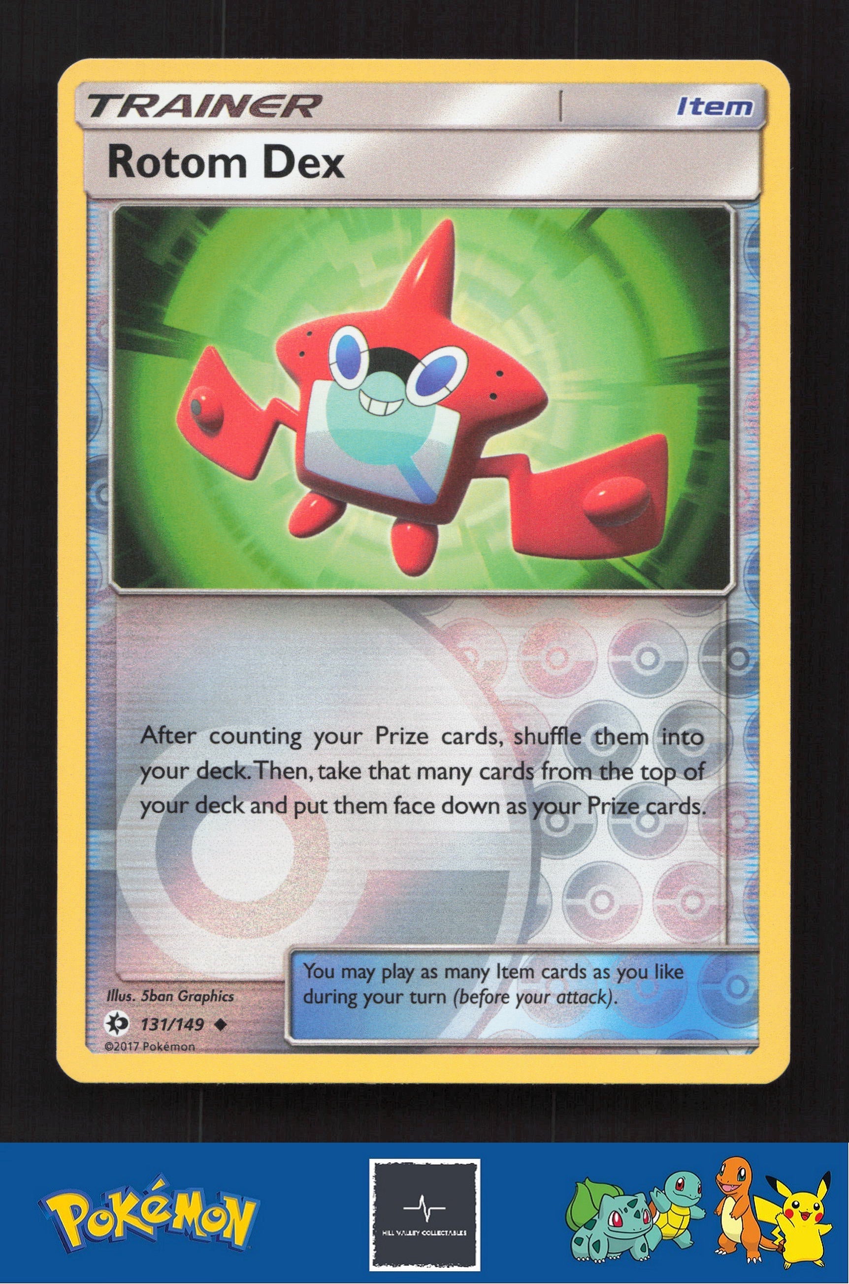 2017 Pokemon SM Sun & Moon Base Set 131/149 Rotom Dex