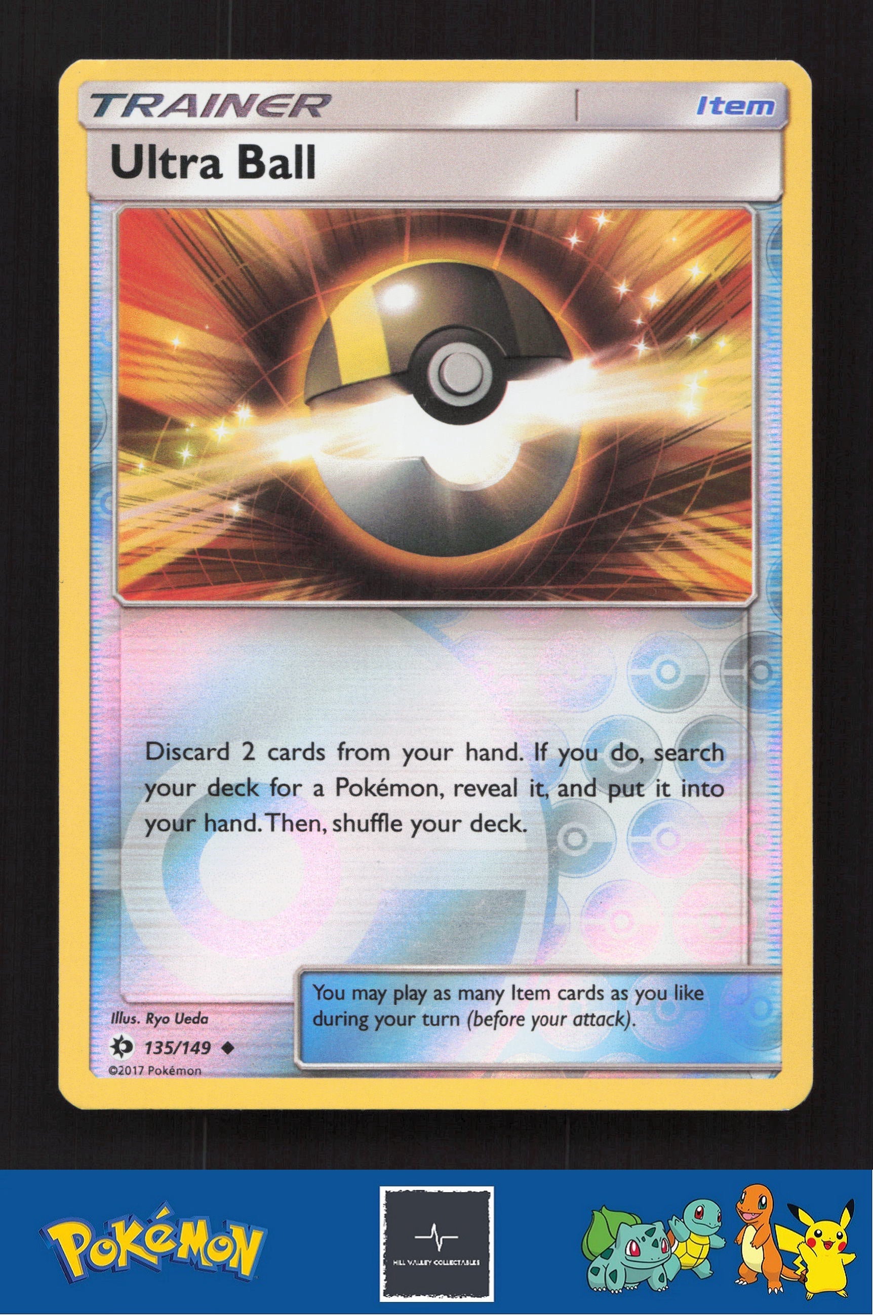 2017 Pokemon SM Sun & Moon Base Set 135/149 Ultra Ball