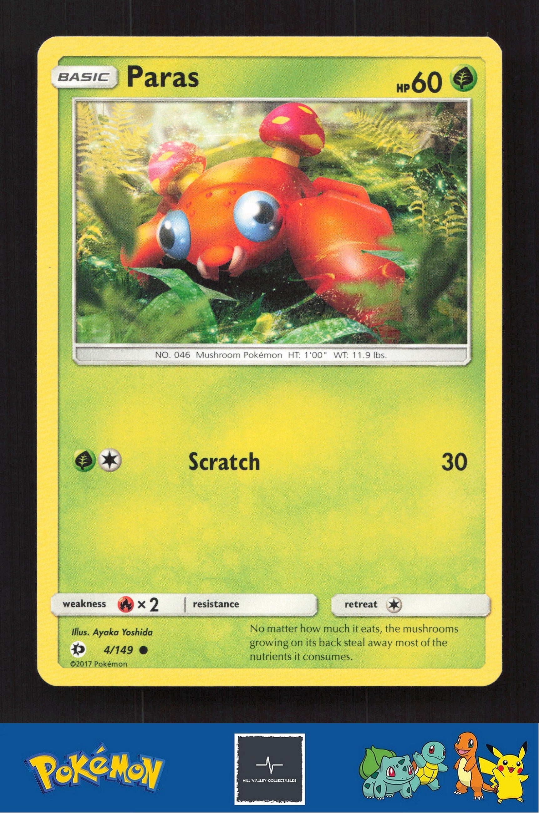 2017 Pokemon SM Sun & Moon Base Set 4/149 Paras