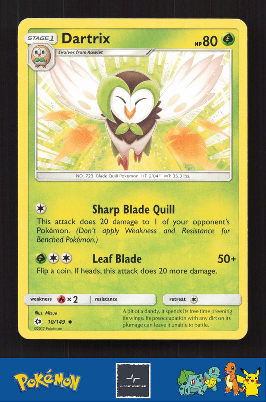 2017 Pokemon SM Sun & Moon Base Set 10/149 Dartrix
