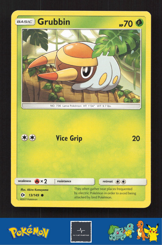 2017 Pokemon SM Sun & Moon Base Set 13/149 Grubbin