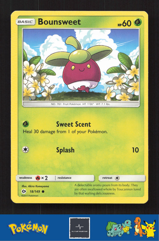2017 Pokemon SM Sun & Moon Base Set 18/149 Bounsweet
