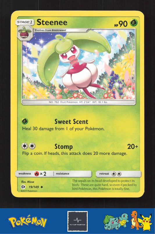 2017 Pokemon SM Sun & Moon Base Set 19/149 Steenee