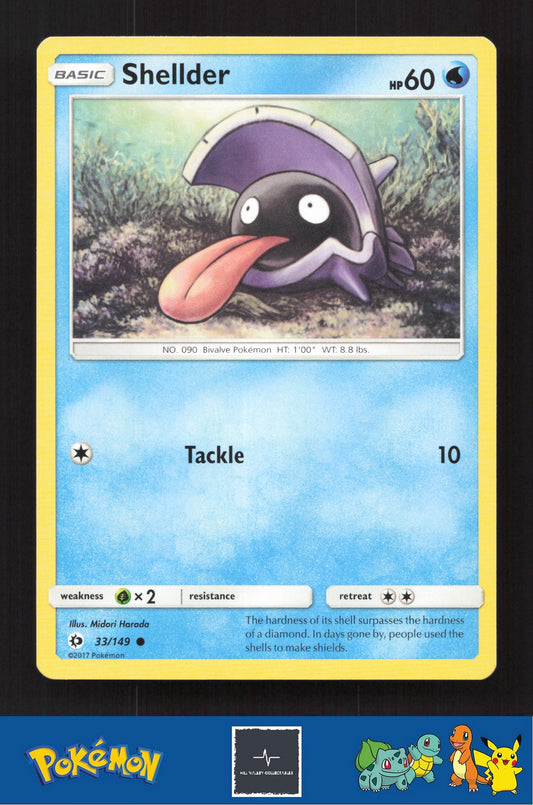 2017 Pokemon SM Sun & Moon Base Set 33/149 Shellder