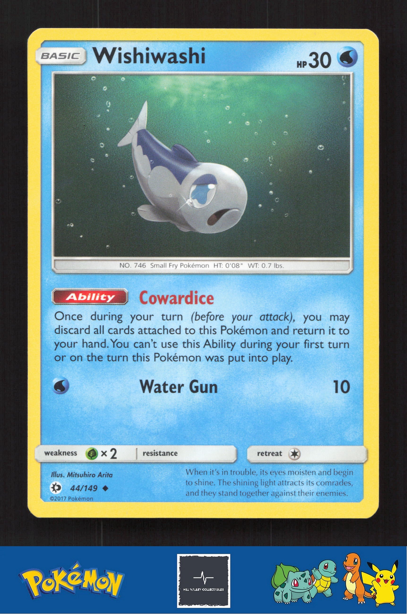 2017 Pokemon SM Sun & Moon Base Set 44/149 Wishiwashi