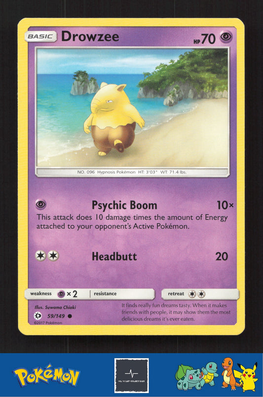 2017 Pokemon SM Sun & Moon Base Set 59/149 Drowzee