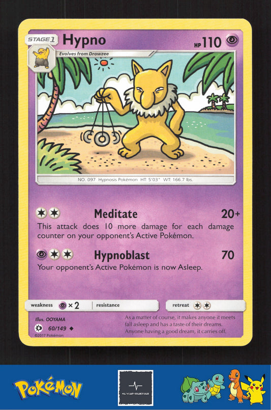 2017 Pokemon SM Sun & Moon Base Set 60/149 Hypno