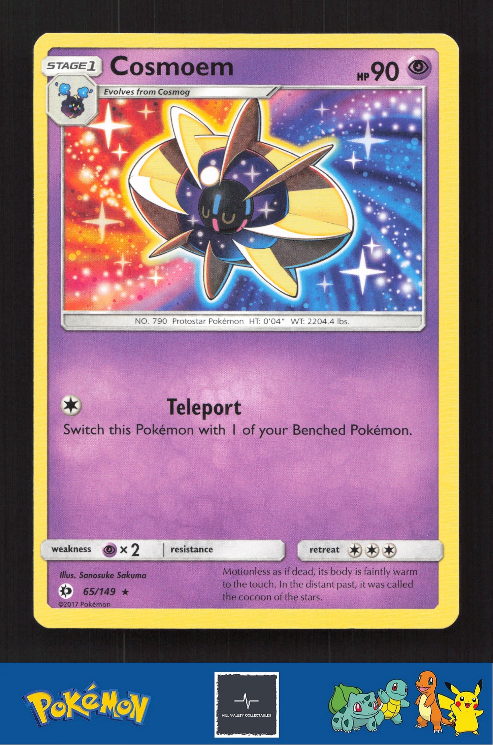 2017 Pokemon SM Sun & Moon Base Set 65/149 Cosmoem