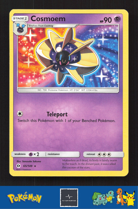 2017 Pokemon SM Sun & Moon Base Set 65/149 Cosmoem