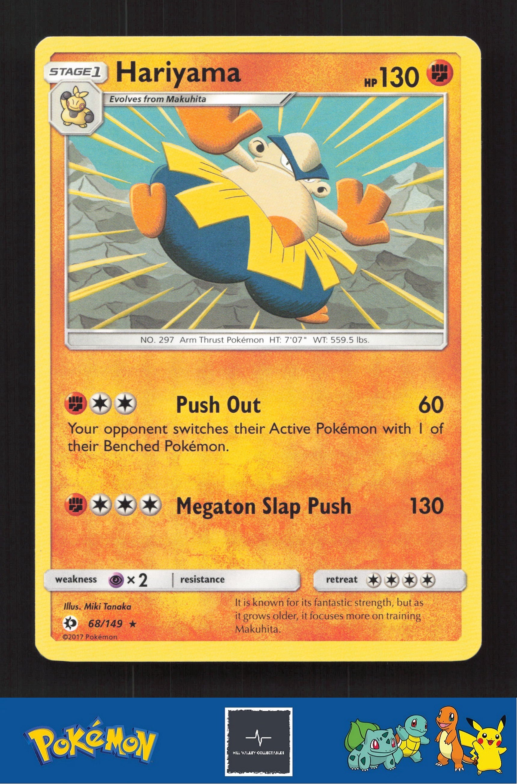 2017 Pokemon SM Sun & Moon Base Set 68/149 Hariyama