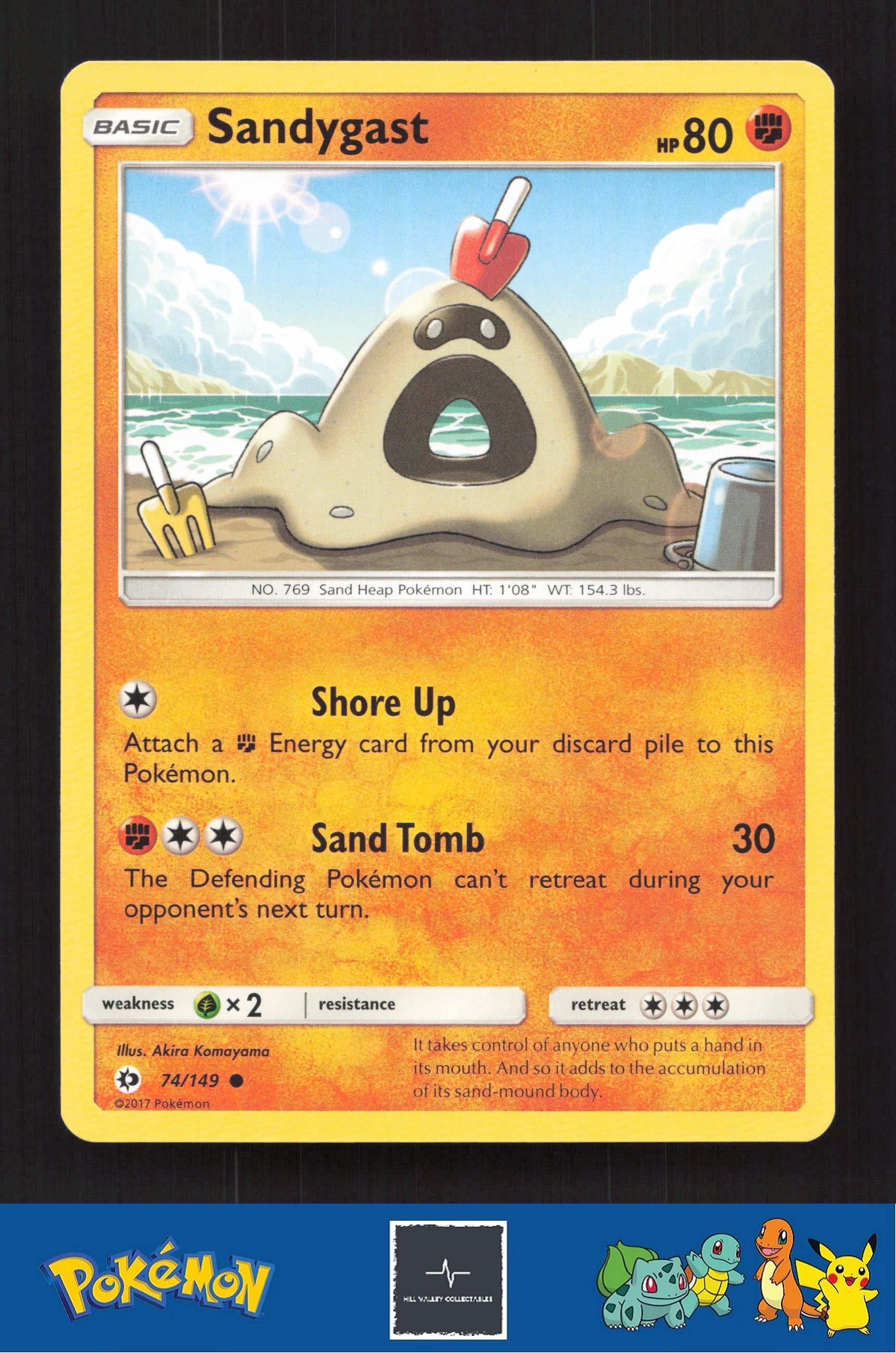 2017 Pokemon SM Sun & Moon Base Set 74/149 Sandygast