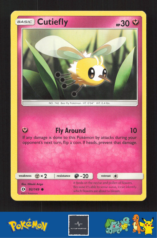 2017 Pokemon SM Sun & Moon Base Set 92/149 Cutiefly