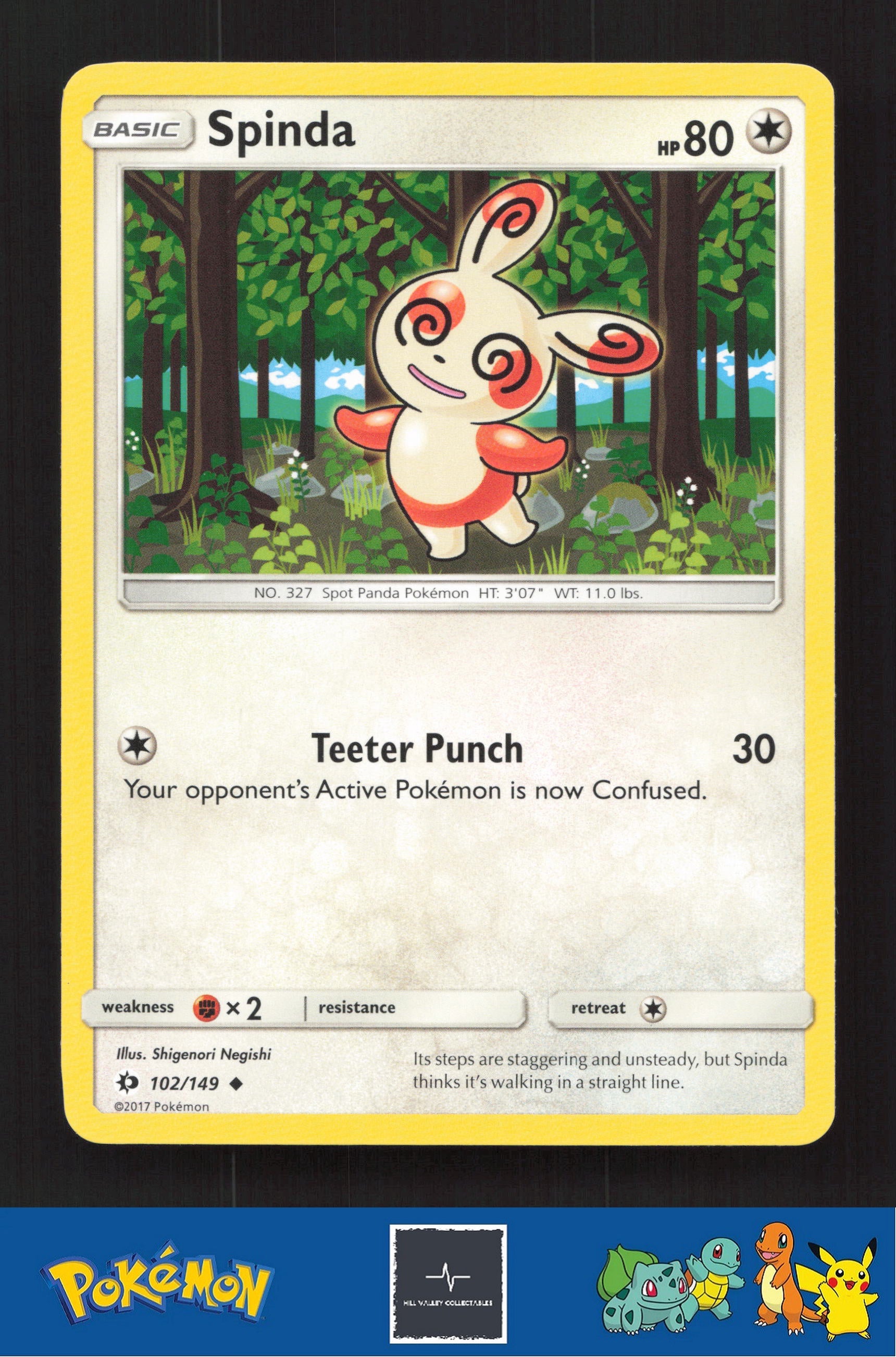 2017 Pokemon SM Sun & Moon Base Set 102/149 Spinda