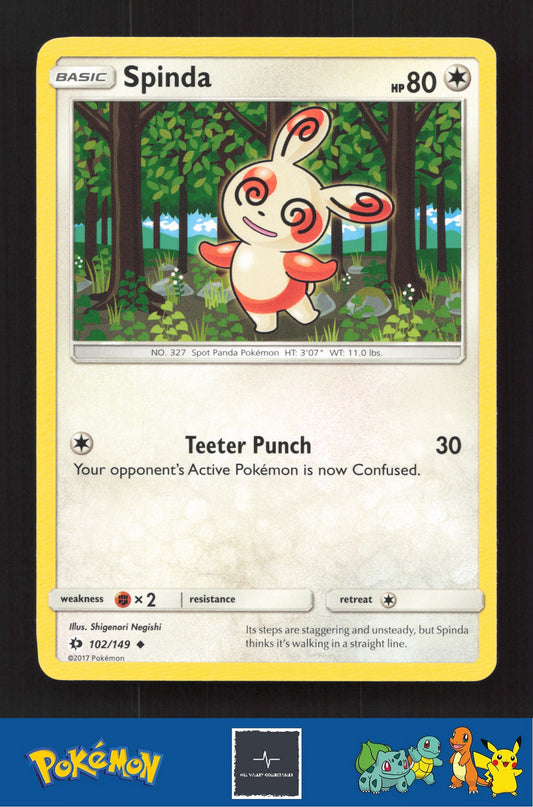 2017 Pokemon SM Sun & Moon Base Set 102/149 Spinda